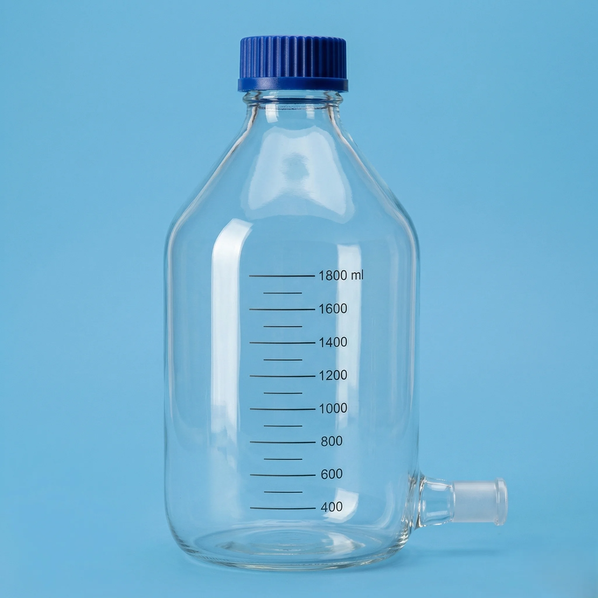 Aspirator Bottle with Screw Cap and Outlet for Stopcock