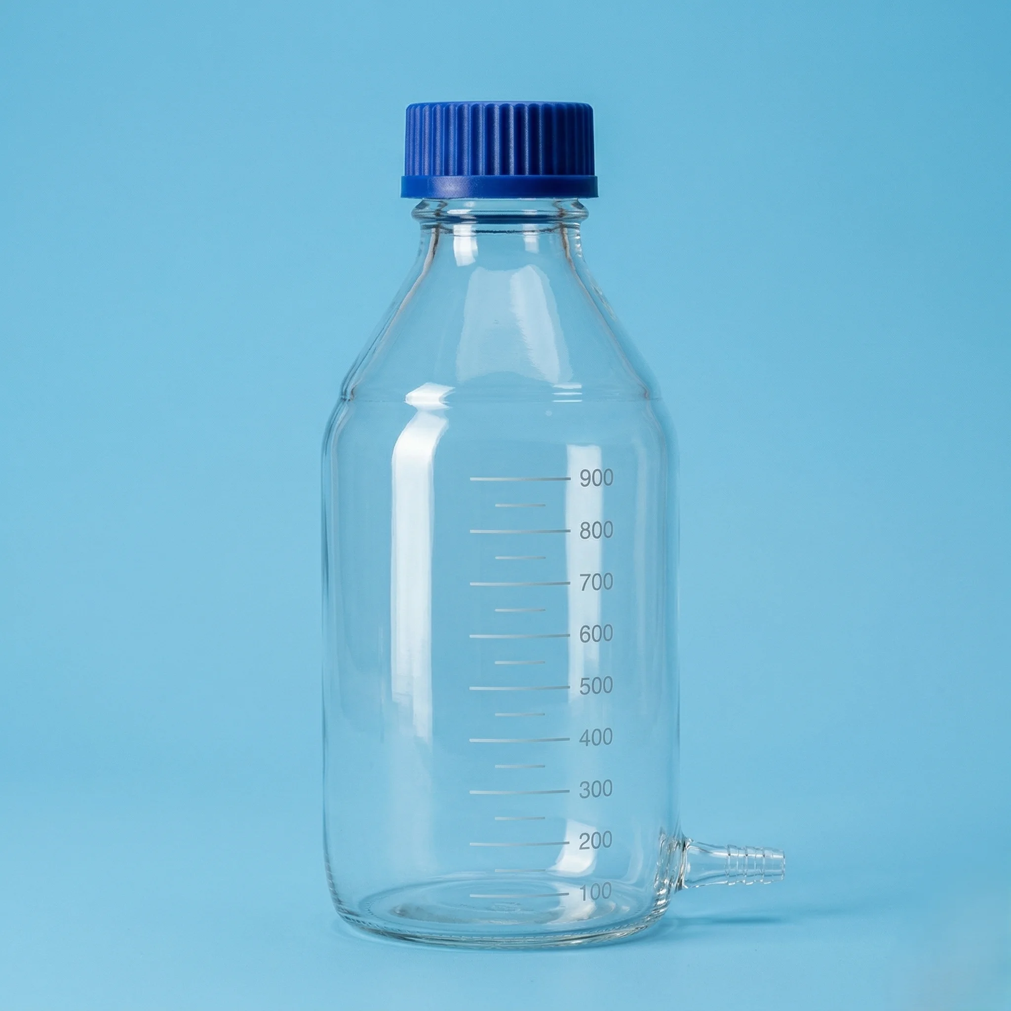 Aspirator Bottle with Screw Cap and Outlet for Tubing