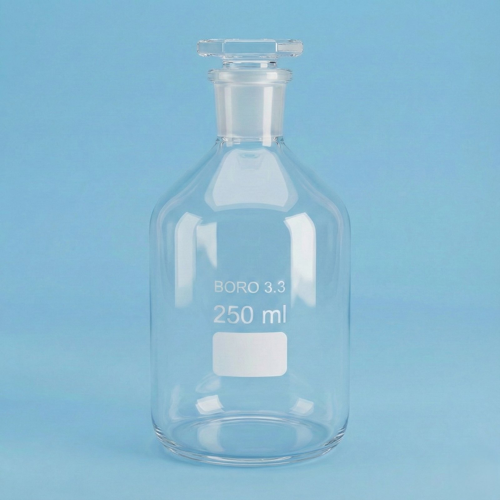 Borosilicate Reagent Bottle Narrow Mouth with Glass Stopper