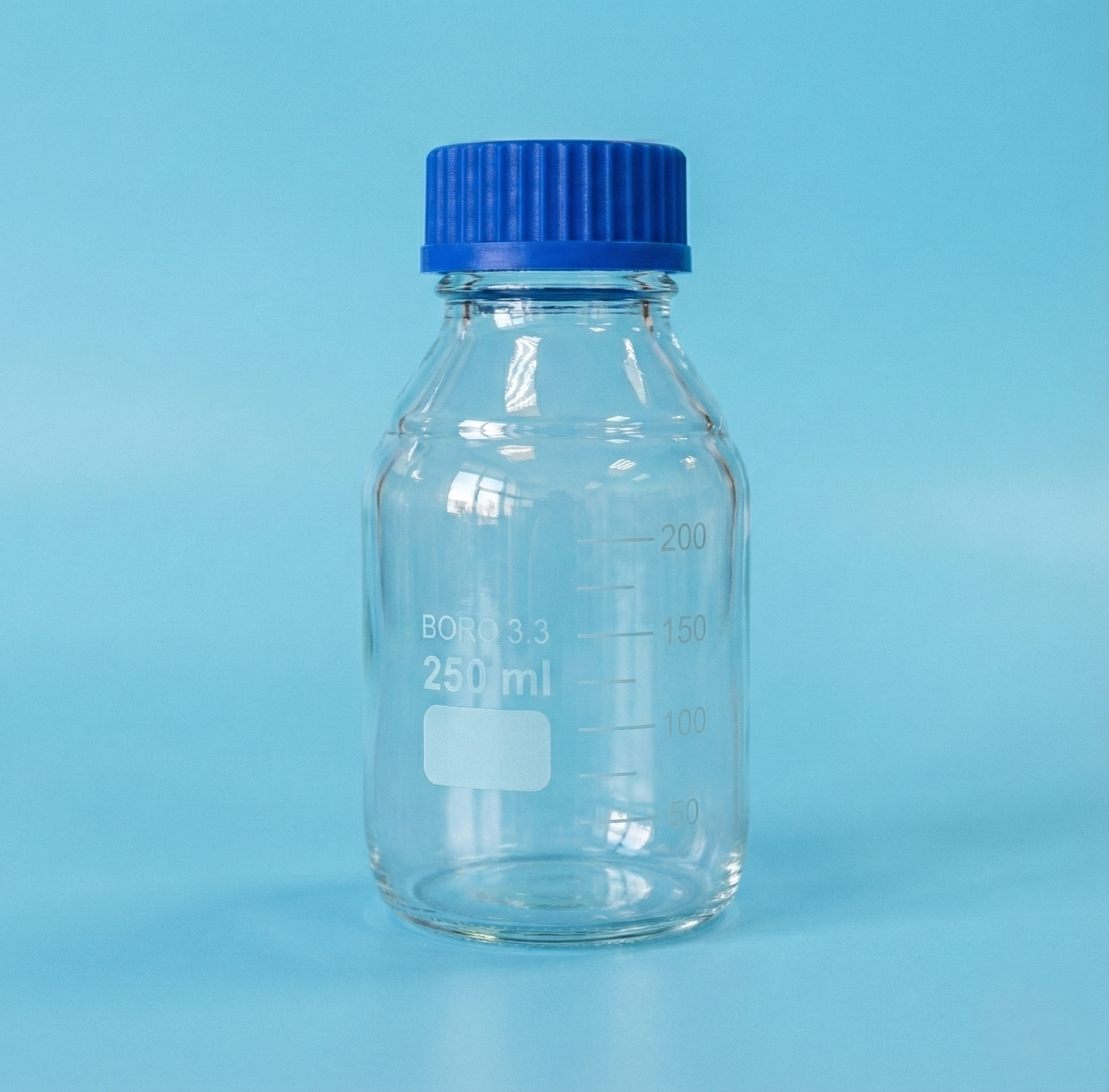 Clear Borosilicate Reagent Bottle with Screw Cap