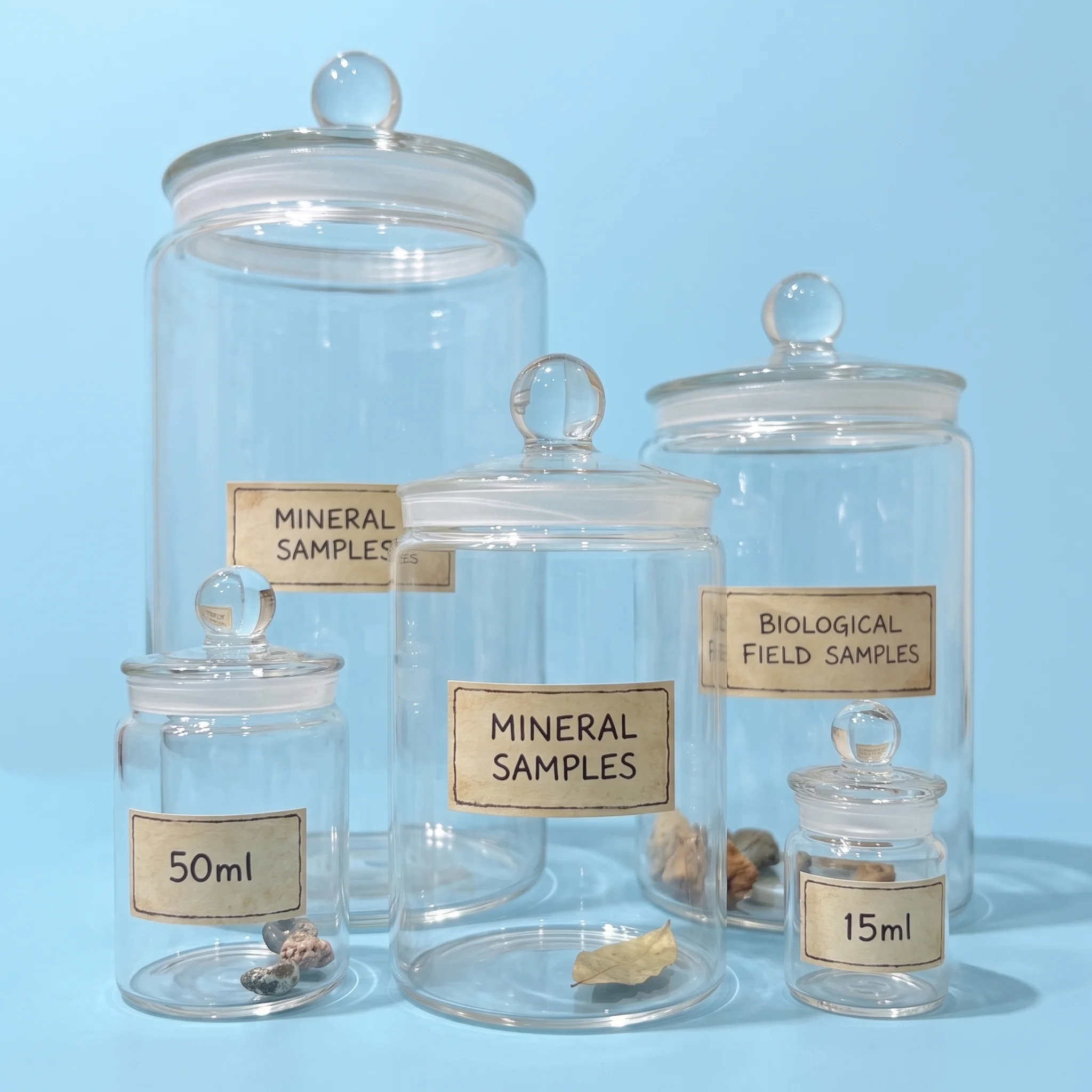 Borosilicate Specimen Sample Jar