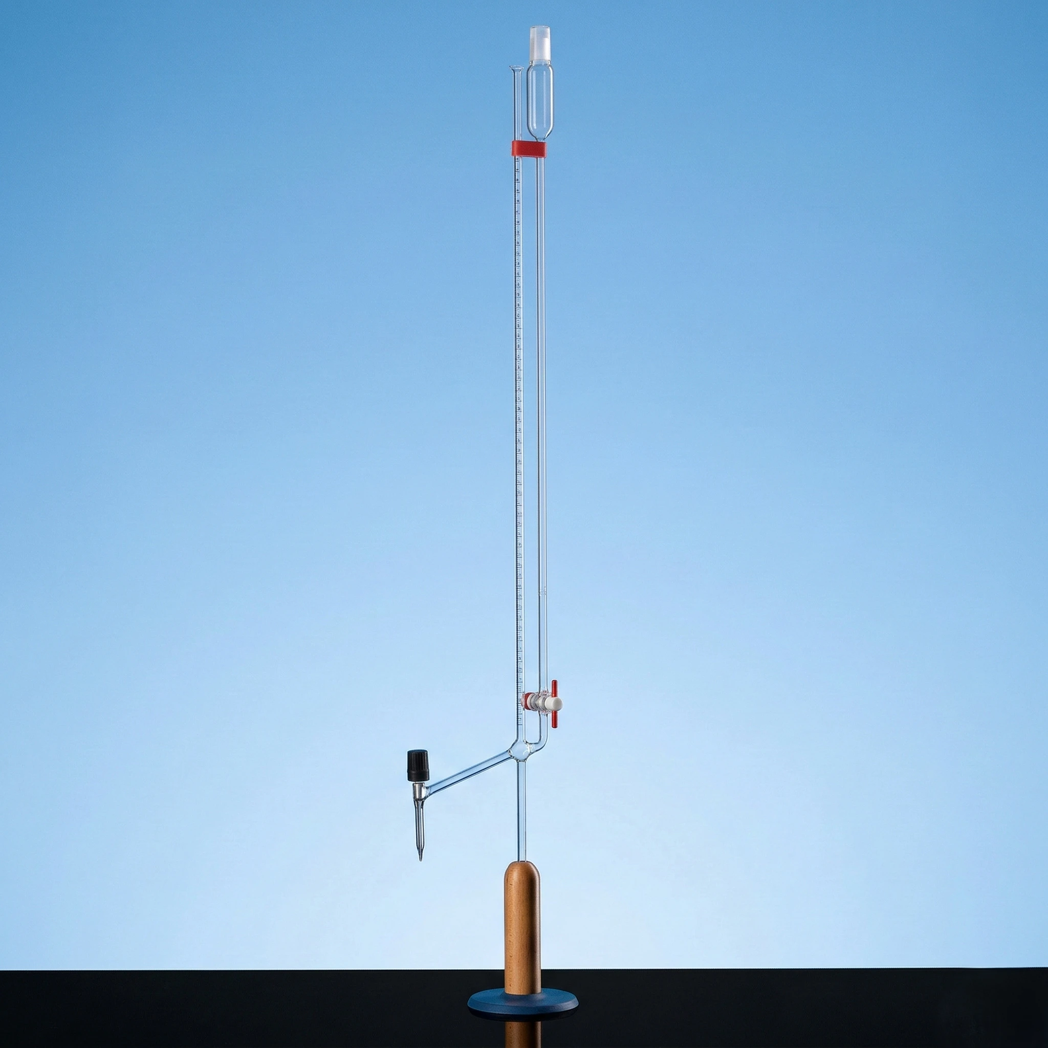 Micro Burette Class AS Blue Graduated with Lateral PTFE Valve Stopcock