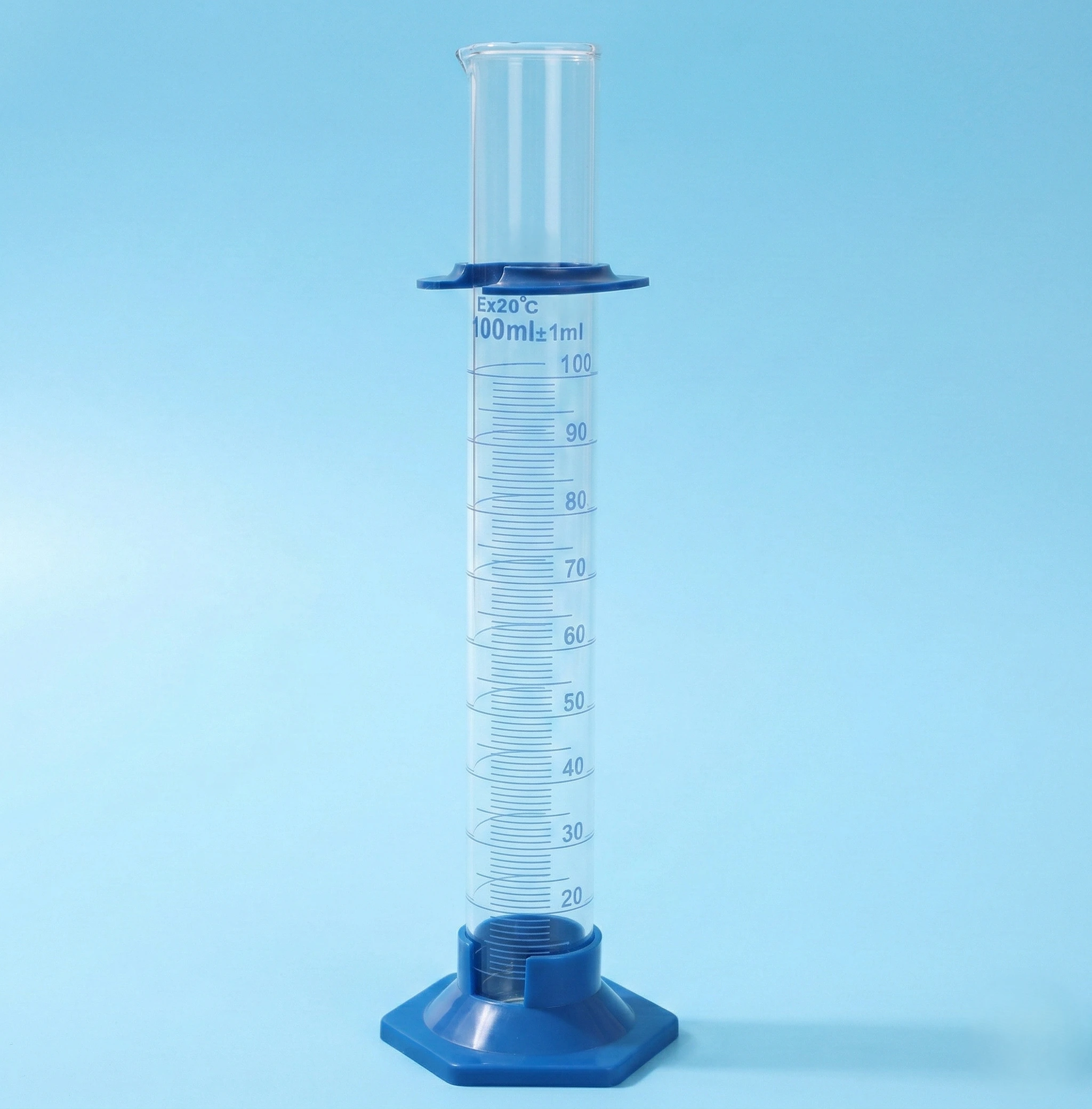 Class A Borosilicate Measuring Cylinder with Plastic Base