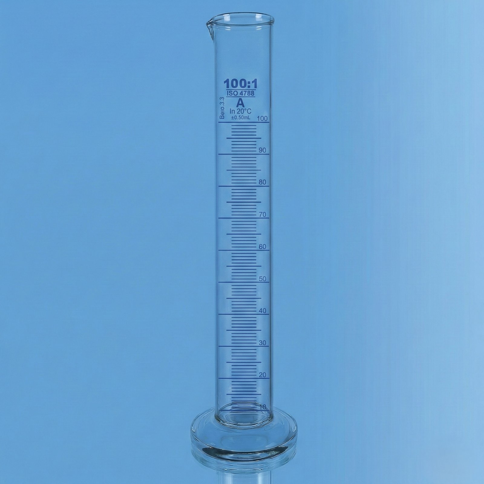 Class A Borosilicate Measuring Cylinder with Round Base