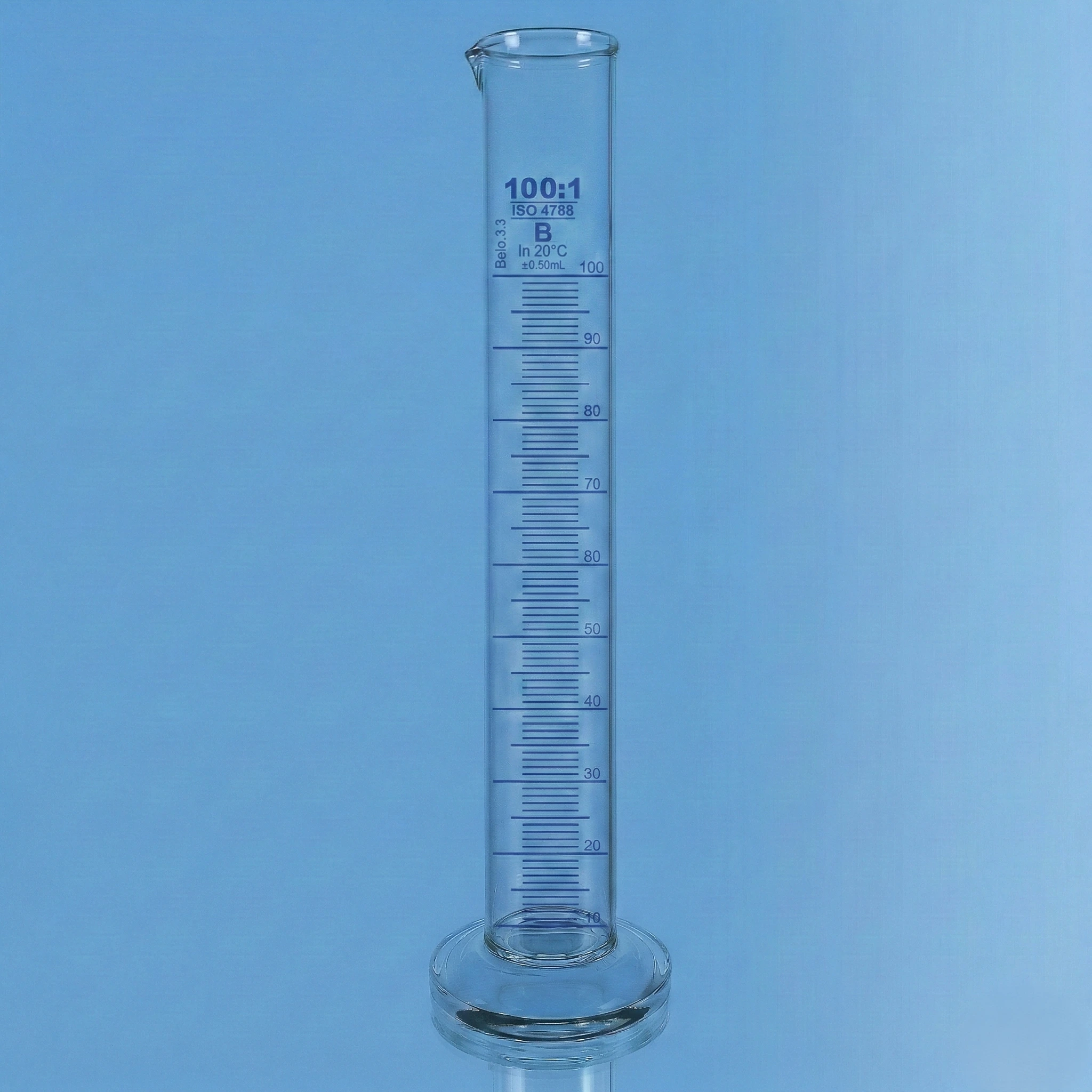 Class B Borosilicate Measuring Cylinder with Round Base